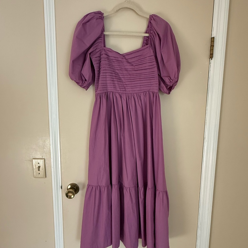 Abercrombie & Fitch Lavender Puff Sleeve Dress NWOT